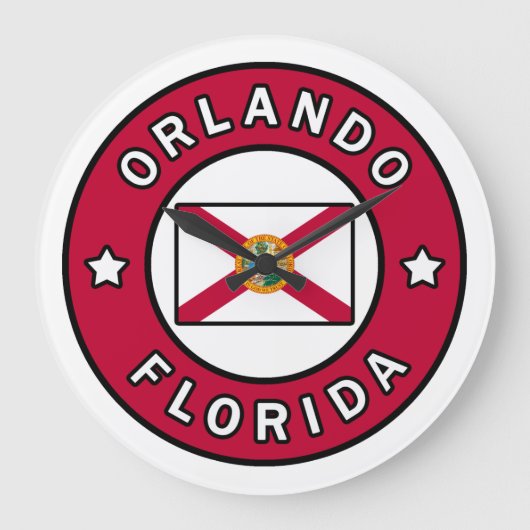 Orlando Florida Große Wanduhr (Vorderseite)