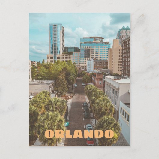 Orlando, Florida im Foto mit Namen Postkarte (Vorderseite)