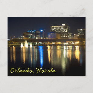 Orlando, Florida in der Nacht von überall auf dem  Postkarte
