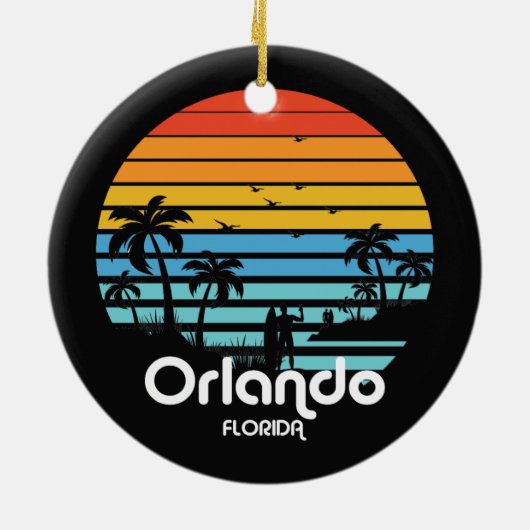 Orlando, Florida Keramik Ornament (Hinten)