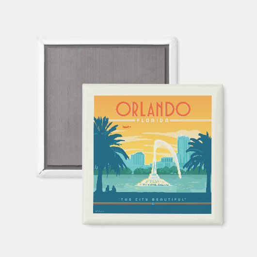 Orlando Florida Magnet (Vorderseite/Rückseite)