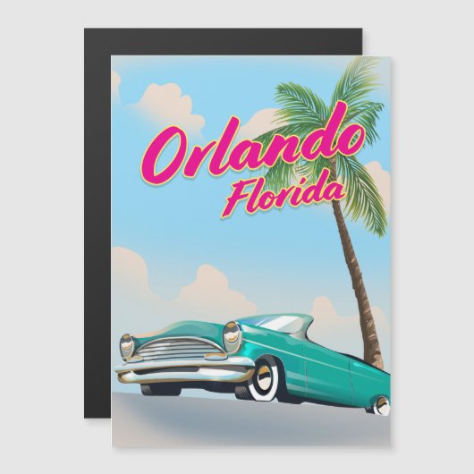 Orlando Florida Magnetkarte (Vorne/Hinten)