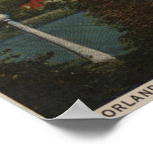 Orlando, Florida - Mondlicht Aussicht auf den Cher Poster (Ecke)