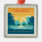 Orlando Florida Ornament Aus Metall (Vorne)