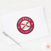 Orlando Florida Ovaler Aufkleber (Umschlag)