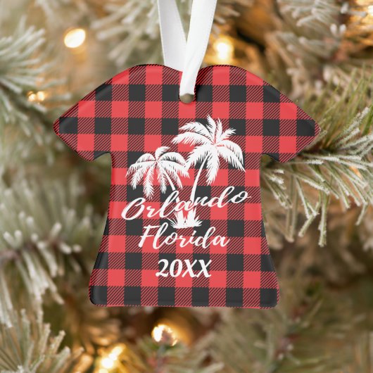 Orlando Florida Palm Trees Beach Personalisiert Ornament (Baum)