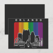 Orlando Florida Rainbow Flag LGBTQAI Prix Postkarte (Vorne/Hinten)