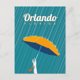 Orlando, Florida - Regen Feiertagspostkarte