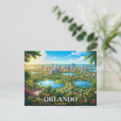 Orlando Florida Reise Postkarte (Stehend Vorderseite)