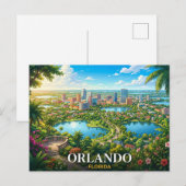 Orlando Florida Reise Postkarte (Vorne/Hinten)