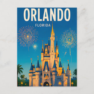 Orlando Florida Reise Stadtlandschaft Postkarte