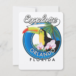 Orlando Florida Retro-Logo erkunden.