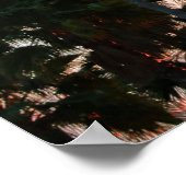 Orlando, Florida, rosa Wolken und Palmenbaumposter Poster (Ecke)