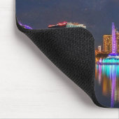 Orlando Florida See Eola Feuerwerk und Brunnen Mousepad (Ecke)