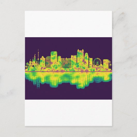 Orlando Florida Skyline Einladungspostkarte (Vorderseite)