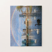 Orlando Florida Skyline Lake Eola Regenbogen & Sch Puzzle (Vertikal)