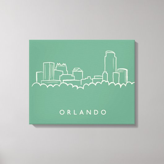 Orlando Florida Skyline Leinwanddruck (Vorderseite)