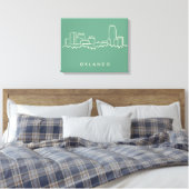 Orlando Florida Skyline Leinwanddruck (Insitu (Schlafzimmer))
