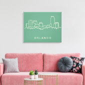 Orlando Florida Skyline Leinwanddruck (Insitu (Wohnzimmer))