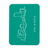 Orlando Florida Skyline Magnet (Vertikal)
