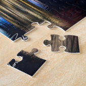 Orlando Florida Skyline mit Lake Eola Feuerwerk Puzzle (Seite)