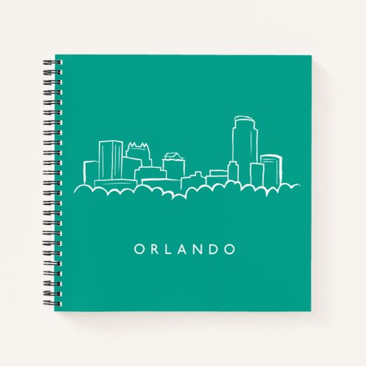 Orlando Florida Skyline Notizblock (Vorderseite)