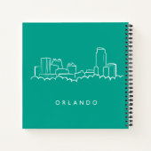Orlando Florida Skyline Notizblock (Rückseite)