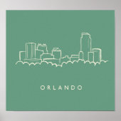 Orlando Florida Skyline Poster (Vorne)