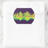 Orlando Florida Skyline Runder Aufkleber (Tasche)