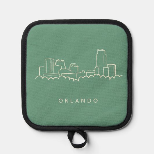 Orlando Florida Skyline Topflappen (Vorderseite)