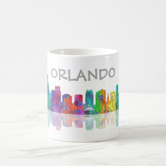 ORLANDO, FLORIDA SKYLINE - trinkende Tasse (Mittel)