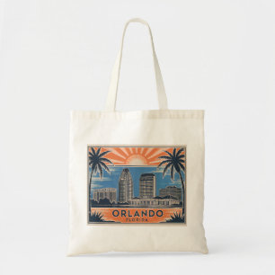 Orlando Florida Skyline Vintager Stil Mitte des Ja Tragetasche