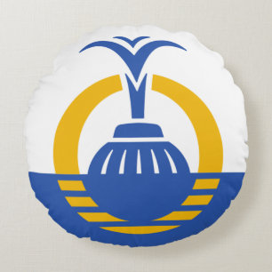 Orlando (Florida) Stadt-Fahne Runde Pillow Rundes Kissen