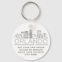 Orlando, Florida Stylized Skyline | Benutzerdefini