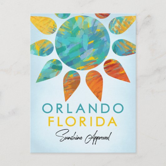 Orlando Florida Sunshine Postkarte (Vorderseite)