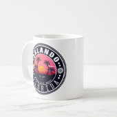 Orlando Florida tropisches Retro Sunset Souvenir 6 Kaffeetasse (Vorderseite Links)