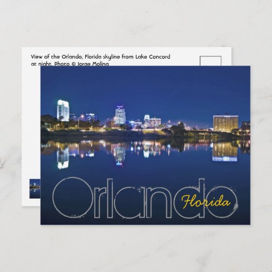 Orlando, Florida, U.S.A. Postkarte (Vorne/Hinten)