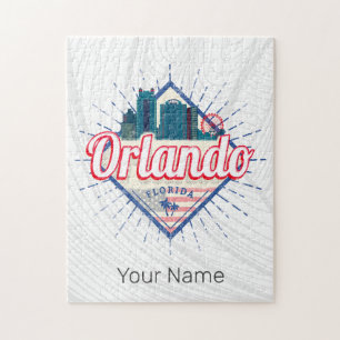 Orlando Florida Vereinigte Staaten Skyline Vintage Puzzle