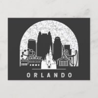Orlando Florida Vintag Skyline