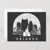 Orlando Florida Vintag Skyline Postkarte (Vorne/Hinten)
