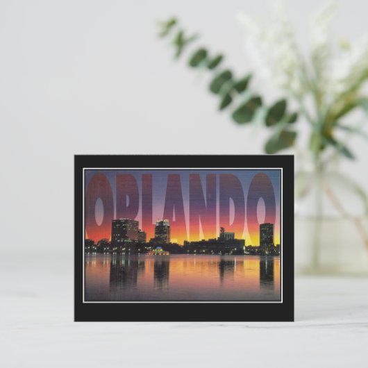 Orlando Florida Vintage Postkarte (Stehend Vorderseite)