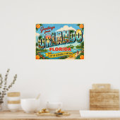 Orlando Florida Vintage Reise Poster (Küche)