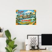 Orlando Florida Vintage Reise Poster (Heimbüro)