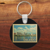 Orlando Florida Vintage Reise Schlüsselanhänger (Vorderseite)