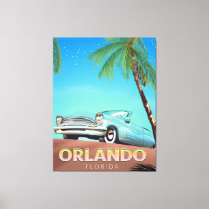 Orlando Florida Vintage Reiseplakat Leinwanddruck