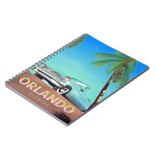 Orlando Florida Vintage Reiseplakat Notizblock