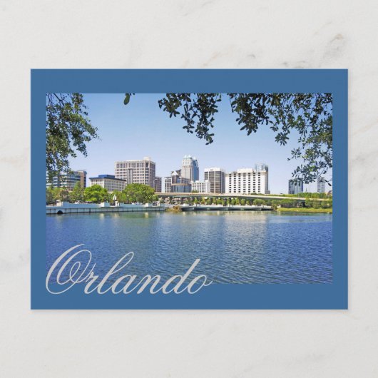 Orlando, Florida, vom Luzerersee aus gesehen Postkarte (Vorderseite)
