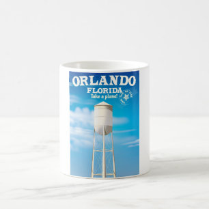 Orlando, Florida Wasserturm Reise Druck. Kaffeetasse