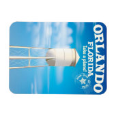 Orlando, Florida Water Tower Reiseausdruck. Magnet (Horizontal)