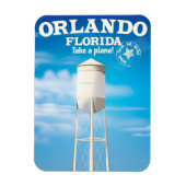 Orlando, Florida Water Tower Reiseausdruck. Magnet (Vertikal)